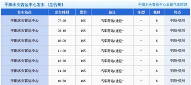 温州到杭州汽车票多少 温州到杭州汽车票多少