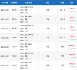 成都到合川汽车票多少钱(成都到合川汽车票价详解，费用、时间与路线)