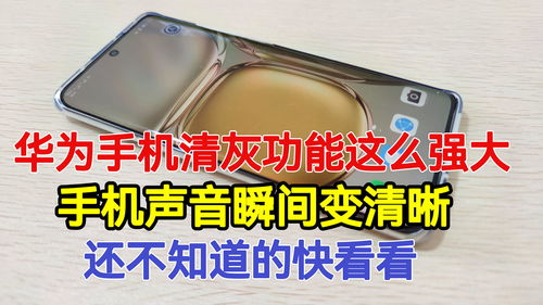 华为手机怎么开启手机清灰功能