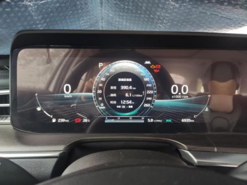 汽车加完油显示多少公里