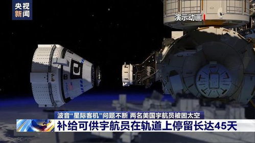 美宇航员滞留太空9个月终盼来飞船 美宇航员滞留太空9个月终盼来飞船
