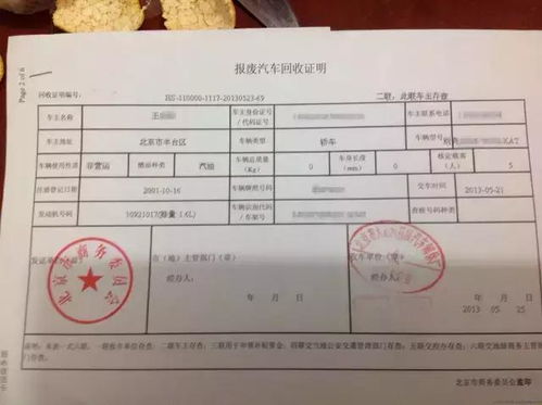 汽车报废期是多少年