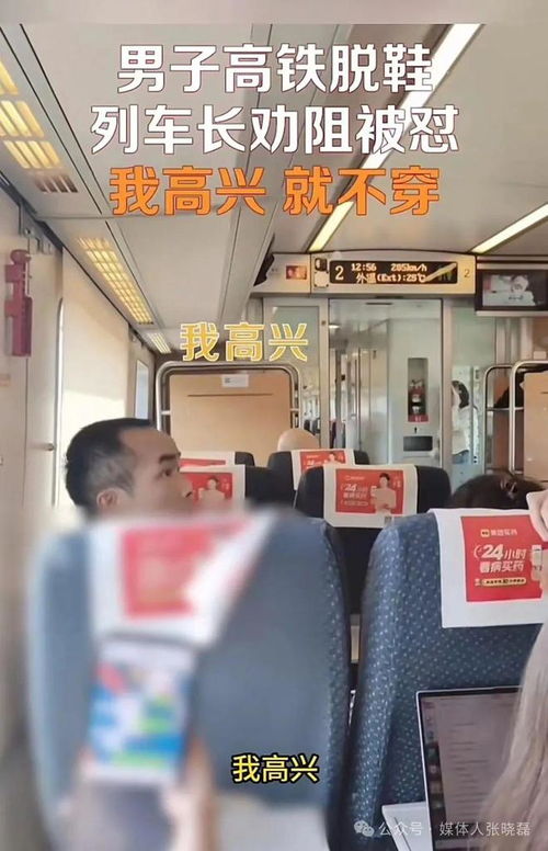 男子高铁上脱鞋还打劝阻者被行拘 男子高铁上脱鞋还打劝阻者被行拘