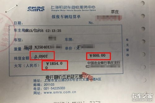 汽车报废流程要多少钱