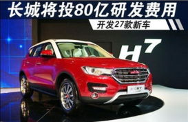 长城汽车投资多少费用