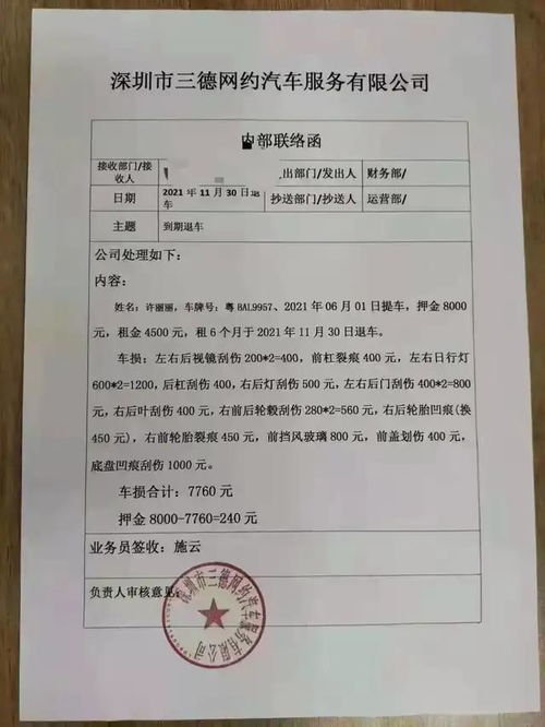 电动汽车租赁押金多少