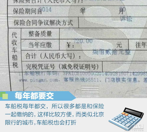 汽车交多少税