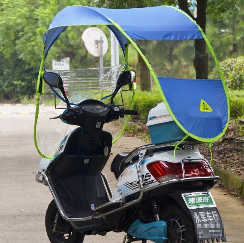 华北罕见大风 强度可吹翻电动车