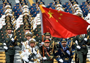 普京与解放军仪仗司礼大队政委握手