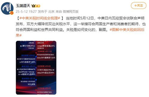 一图读懂:中美关税时间线全梳理