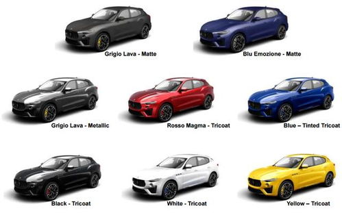 汽车有多少配色(汽车有多少配色，色彩赋予汽车的魅力与选择多样性)