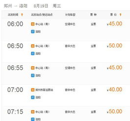 郑州到洛阳汽车票多少钱(郑州到洛阳汽车票价详解，费用、时间与路线)