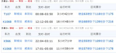 聊城到威海汽车票多少钱(聊城到威海汽车票价格详解)