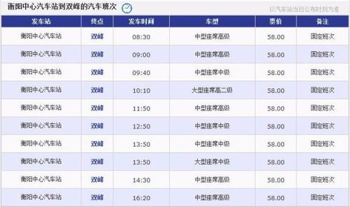 双峰到祁阳汽车票价多少(双峰到祁阳汽车票价详解)