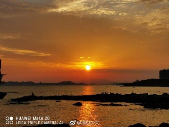 华为手机怎么拍摄日落