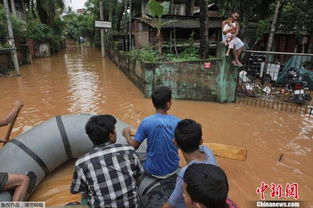 印度阿萨姆邦洪水肆虐 已致41人死亡