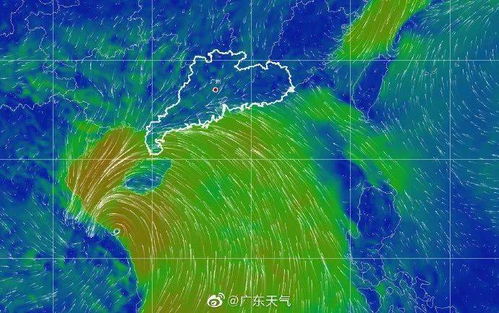 台风红霞云系超两个广东大小